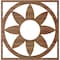 Ekena Millwork Blume Wood Fretwork Pierced Ceiling Medallion, Walnut, 28"OD x 9 3/4"ID x 1/4"T CMWP28X28X0250BLWA - alternate 4